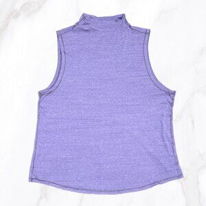 Lululemon‎ Women's Dusty Purple Twist & Reach Mock Neck Open Back Tank, Size 10